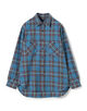 コットンビエラチェック ダブルポケット ロングスリーブシャツ
