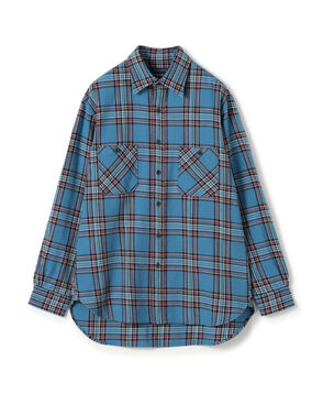 コットンビエラチェック ダブルポケット ロングスリーブシャツ