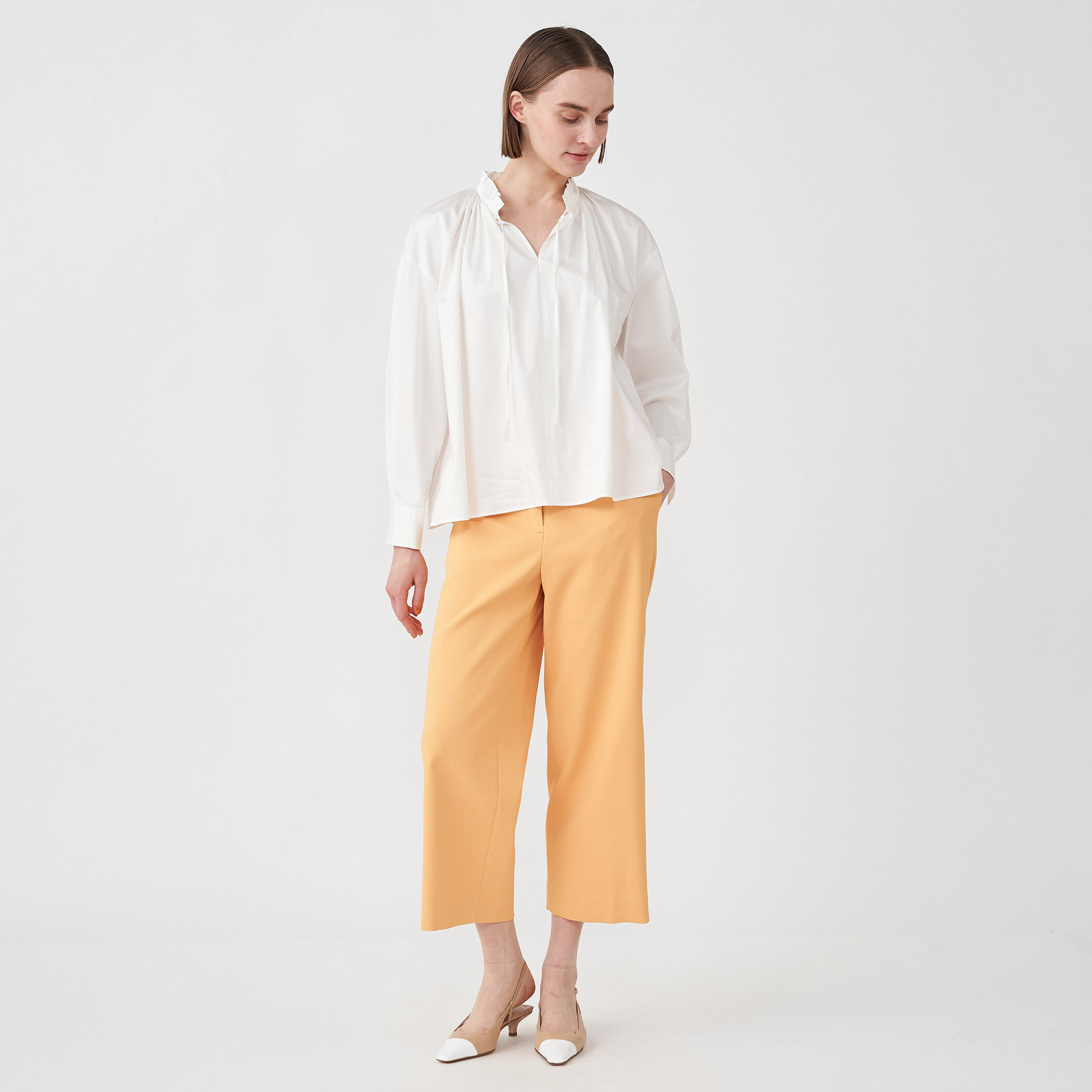 ボールジィ Ballsey タスランドビー セミワイドクロップドパンツ グレー ボールジィ Ballsey タスランドビー セミワイドクロップドパンツ