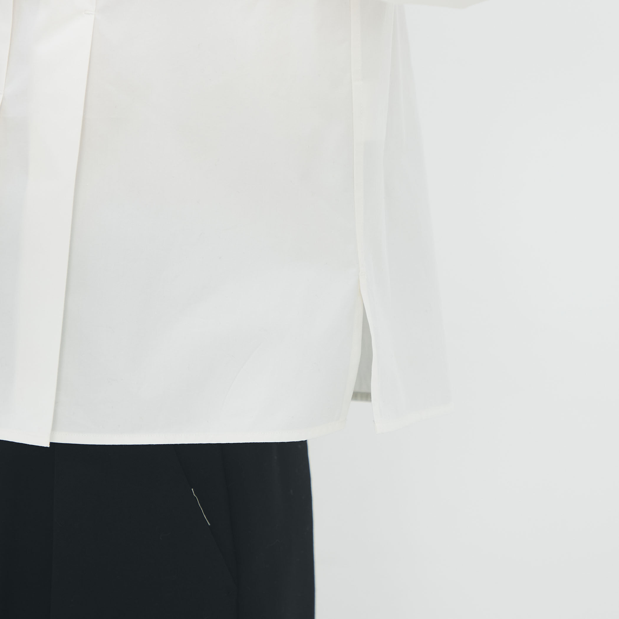 コットンシルクタイプライター ランダムダックシャツ