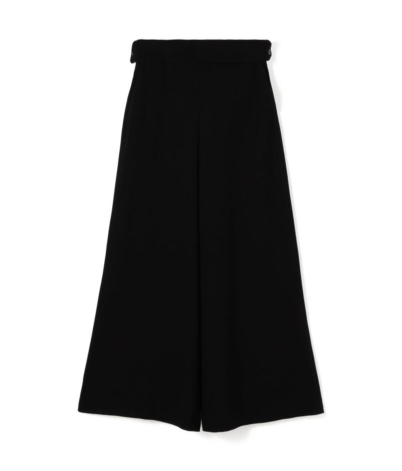 ウールジョーゼット ワイドフレアパンツ