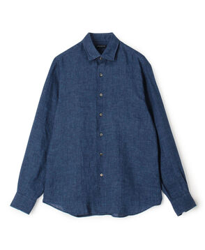 リネン セミワイドカラーシャツ ALBINI