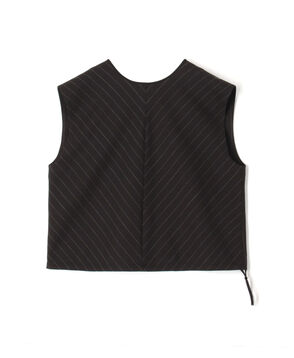 シャークスキン バックジップブラウス