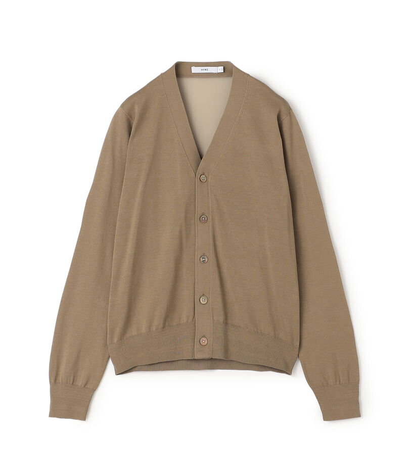 HYKE SHEER BACK KNIT CARDIGAN