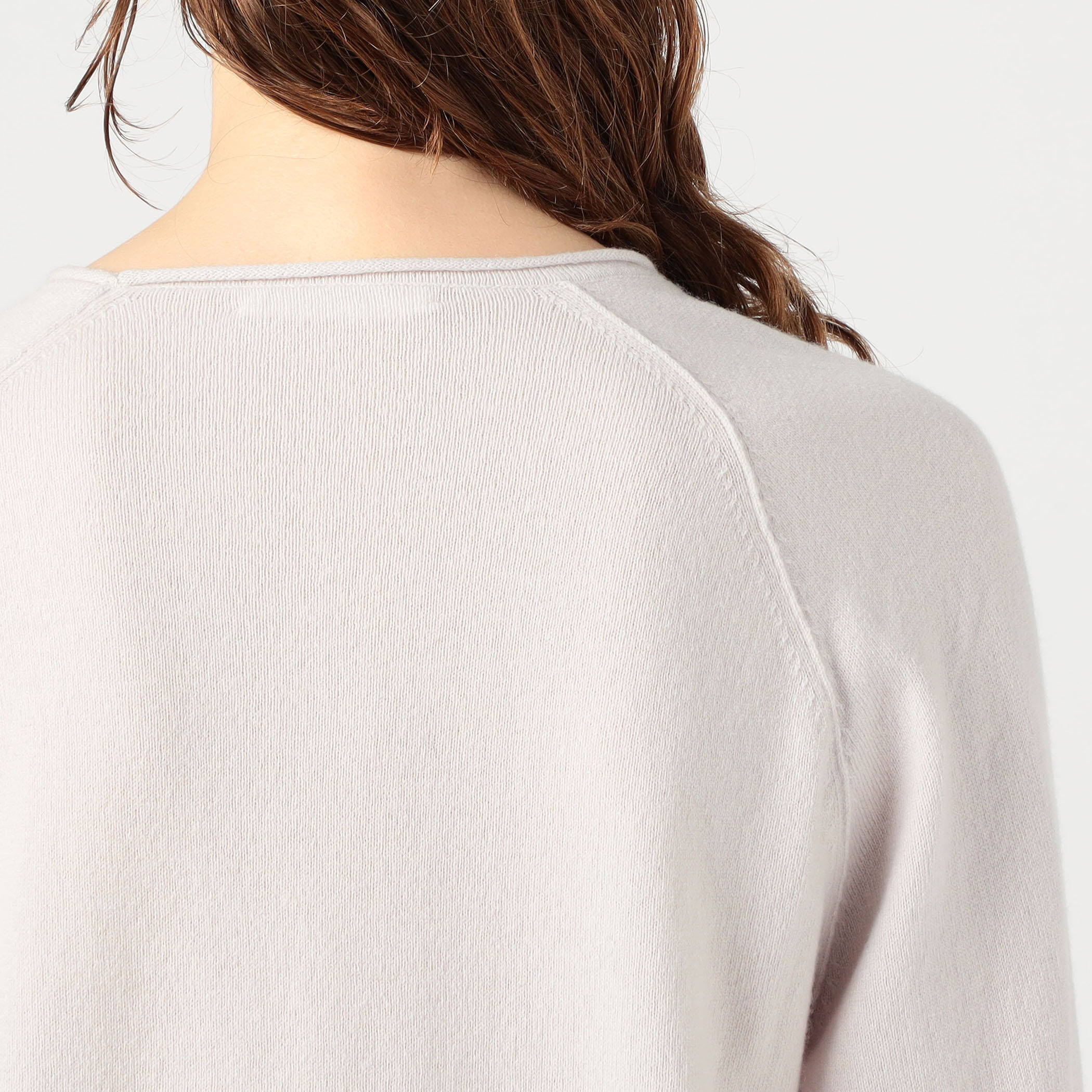 □スコットランドカシミヤ ラグランスリーブプルオーバー