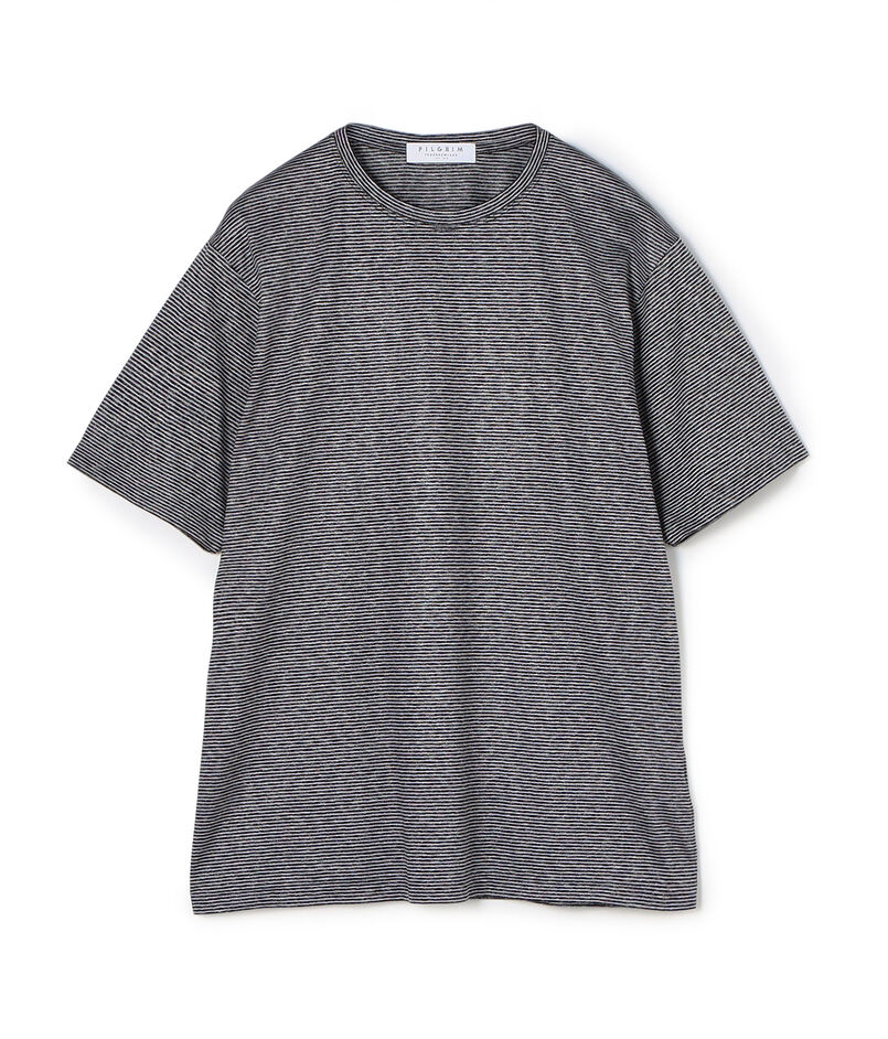 ■シルクコットン ボーダー ハーフスリーブ カットソー BOTTO GIUSEPPE