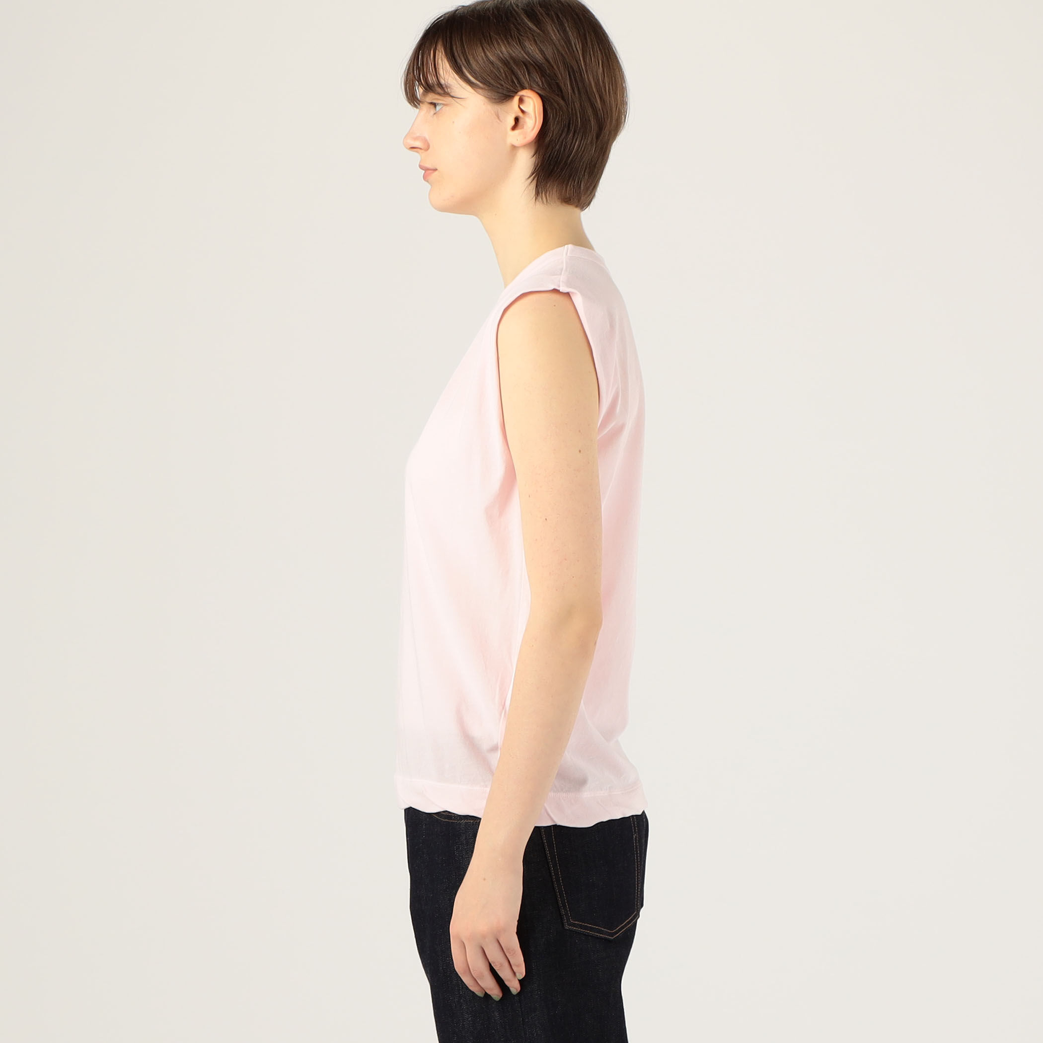 エイトン ノースリーブカットソー 02 M - ATON TANK ノースリーブプルオーバー（Tシャツ/カットソー）｜ATON