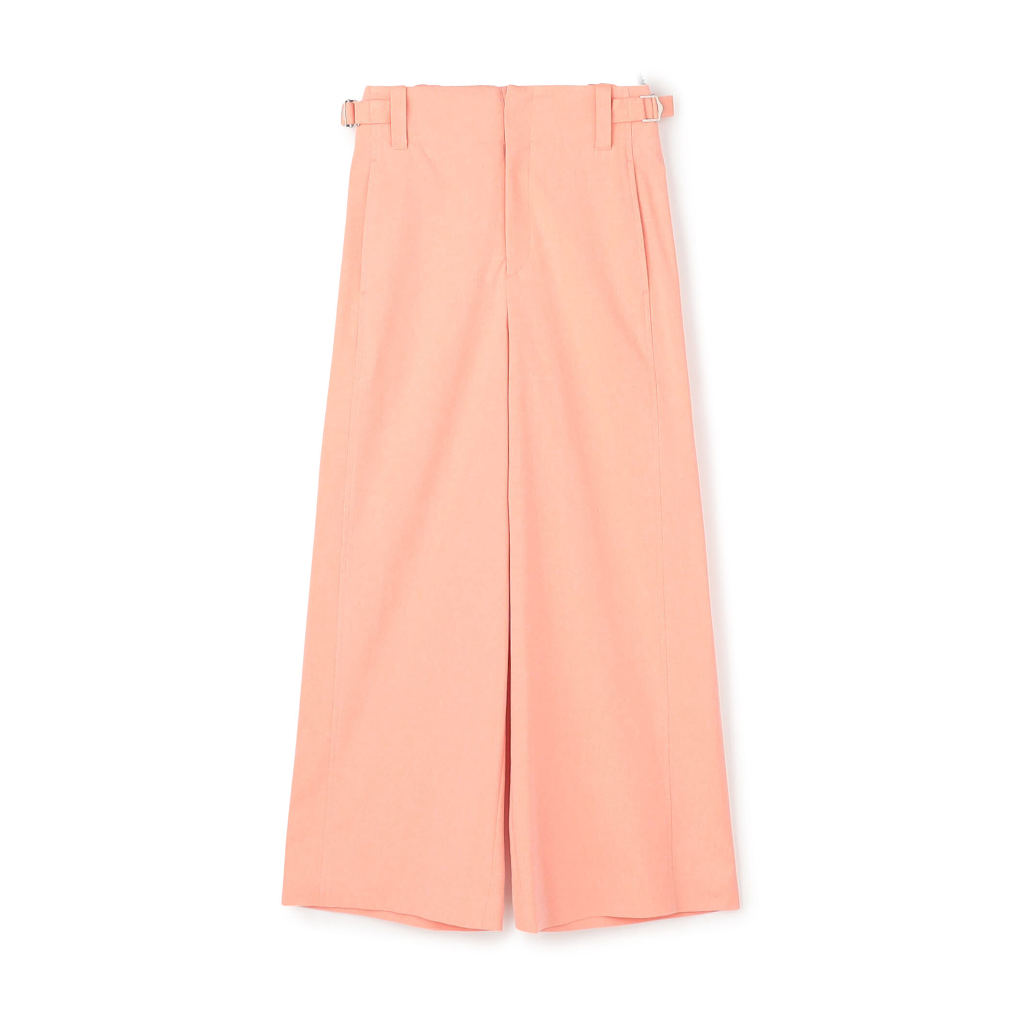 MACPHEE パンツ ナチュラルスラブストレッチ セミワイドパンツ