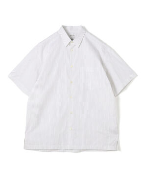 THOMAS MASON ストライブハーフスリーブシャツ