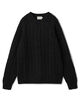INVERALLAN ウールケーブル クルーネックプルオーバーニット