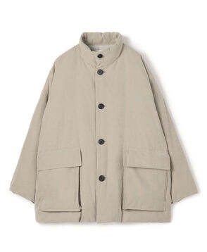 ピーチクロスダウン スタンドカラーオーバーコート