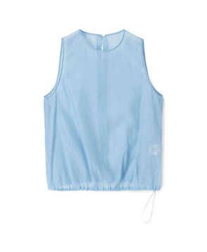 コットンシルクオーガンジー ノースリーブブラウス