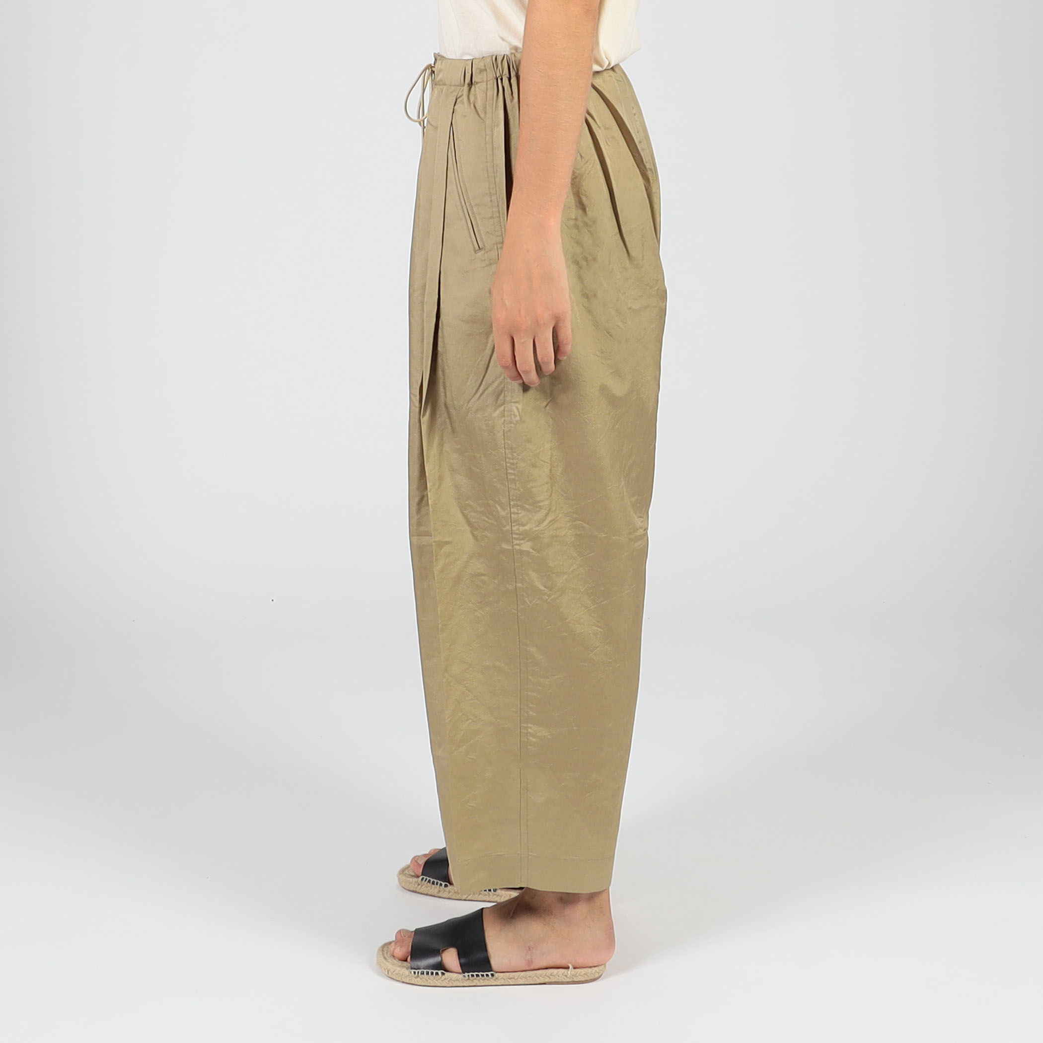 HAVERSACK ATTIRE シルク ドローストリング イージーパンツ