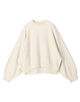 コットンナイロンスウェットニット クルーネックプルオーバー