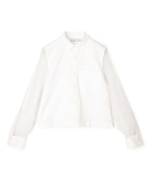 HYKE OXFORD SHEER/S SHIRT シアースリーブシャツ