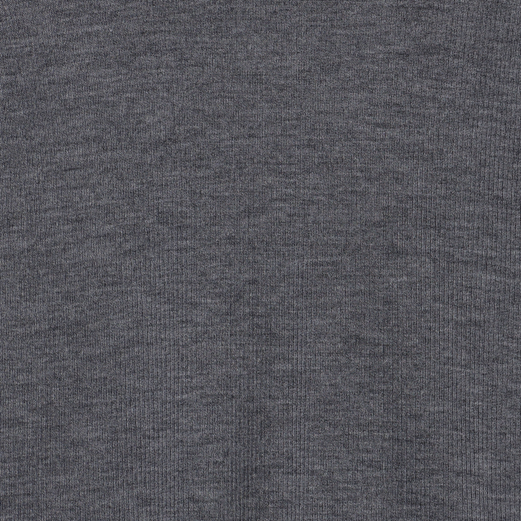 ウーステッドウールリブ Vラインハイネックプルオーバー