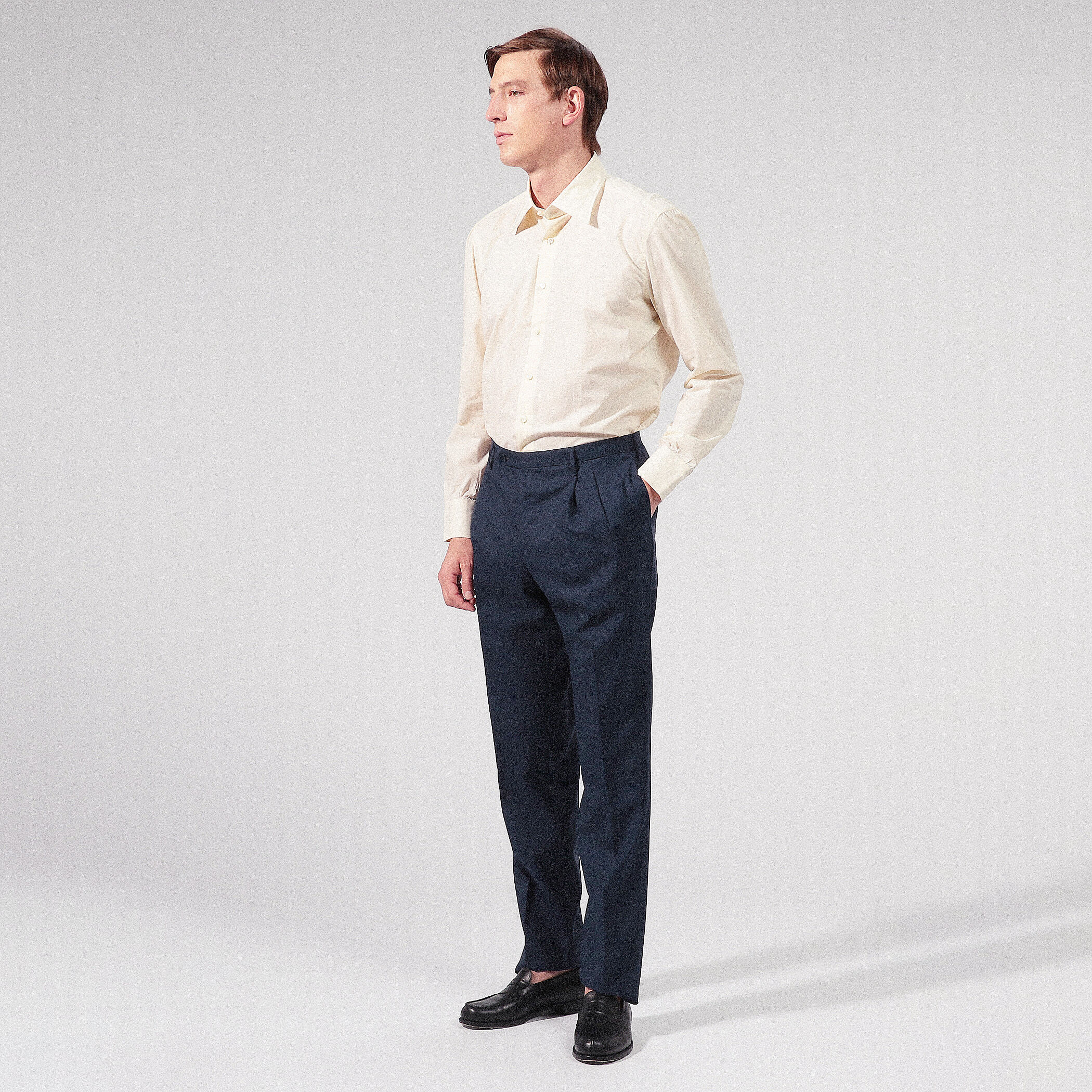 24AW Rota 2インプリーツ ウール フランネル スラックス パンツ 2アウトプリーツスラックス (ウールフランネル) - コロン メンズ｜公式