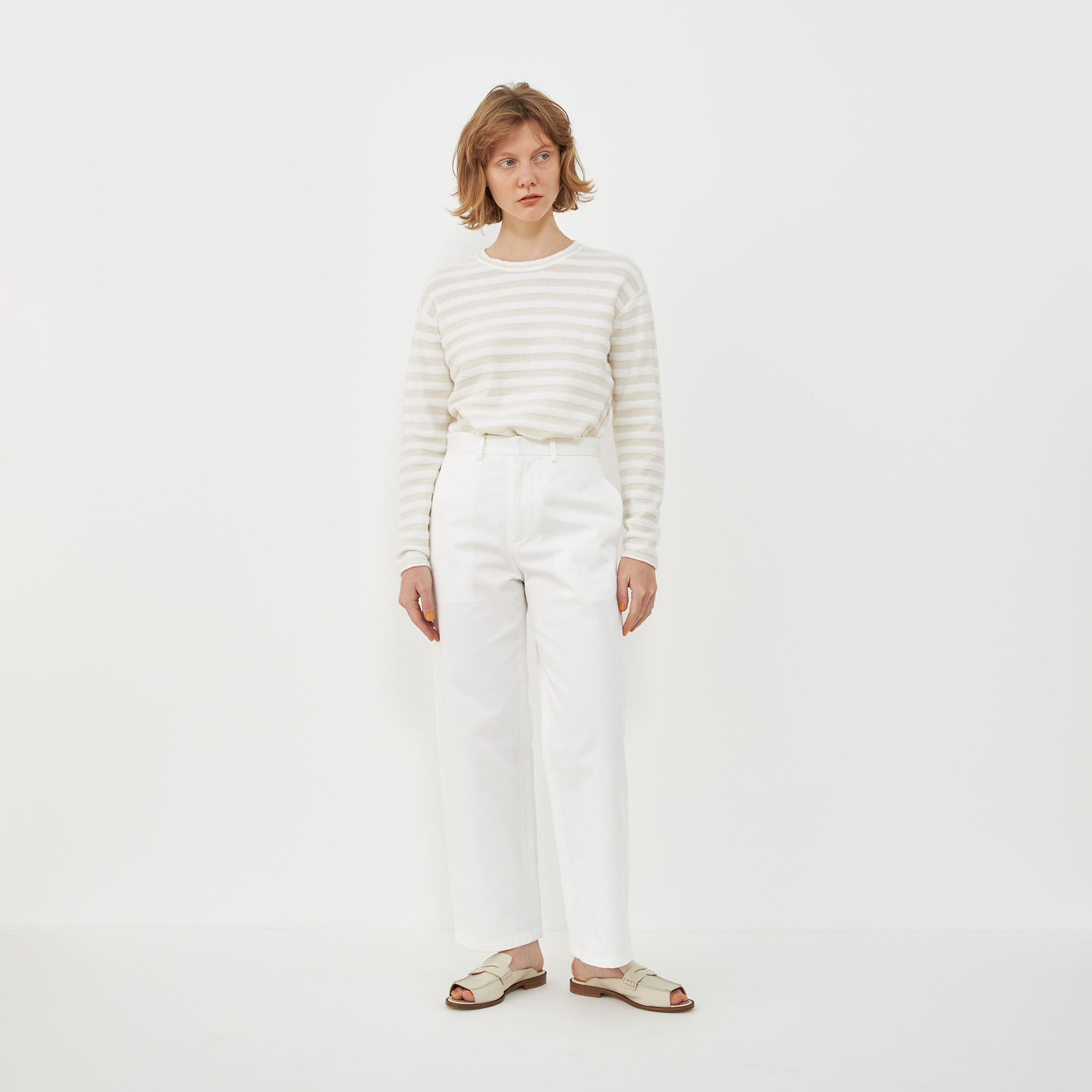 ニット セーター ブークレボーダー クルーネックプルオーバー レディース Sonny Label｜ブークレボーダーニットプルオーバー | Rakuten
