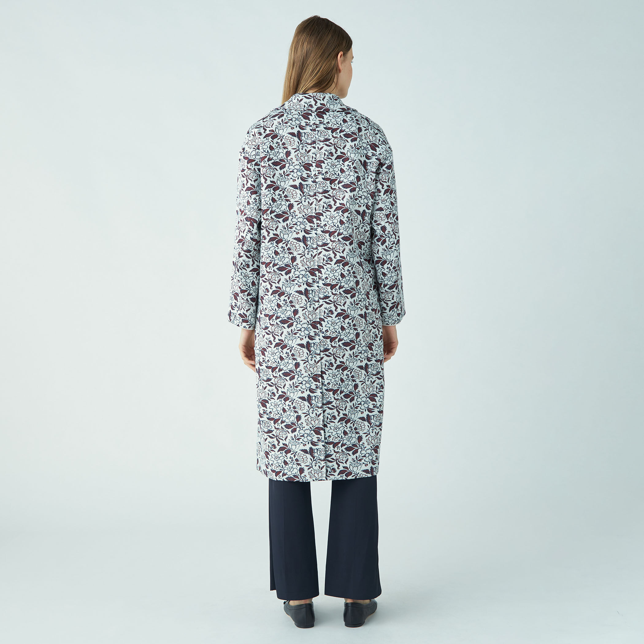 ポリエステルレーヨンジャカード チェスターコート｜トゥモローランド