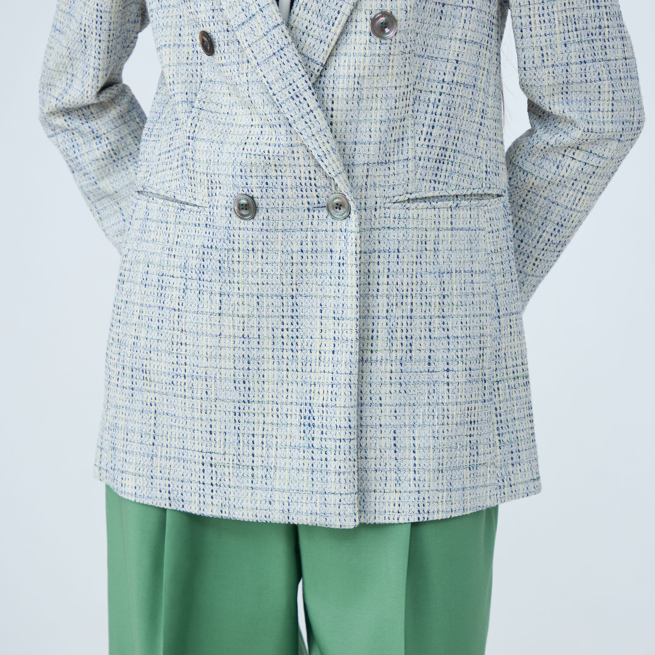 ファンシーテープ ダブルブレストジャケット｜トゥモローランド 公式通販