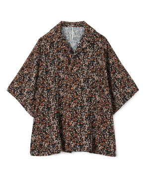 【別注】m's braque レーヨン オープンカラー ハーフスリーブシャツ