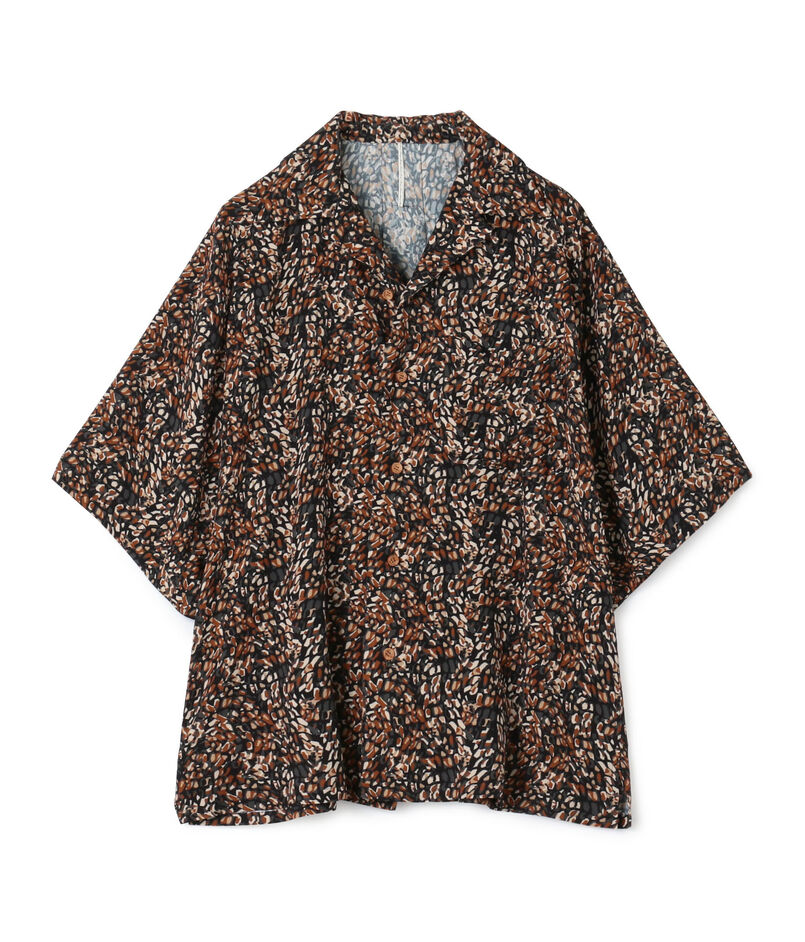 【別注】m's braque レーヨン オープンカラー ハーフスリーブシャツ