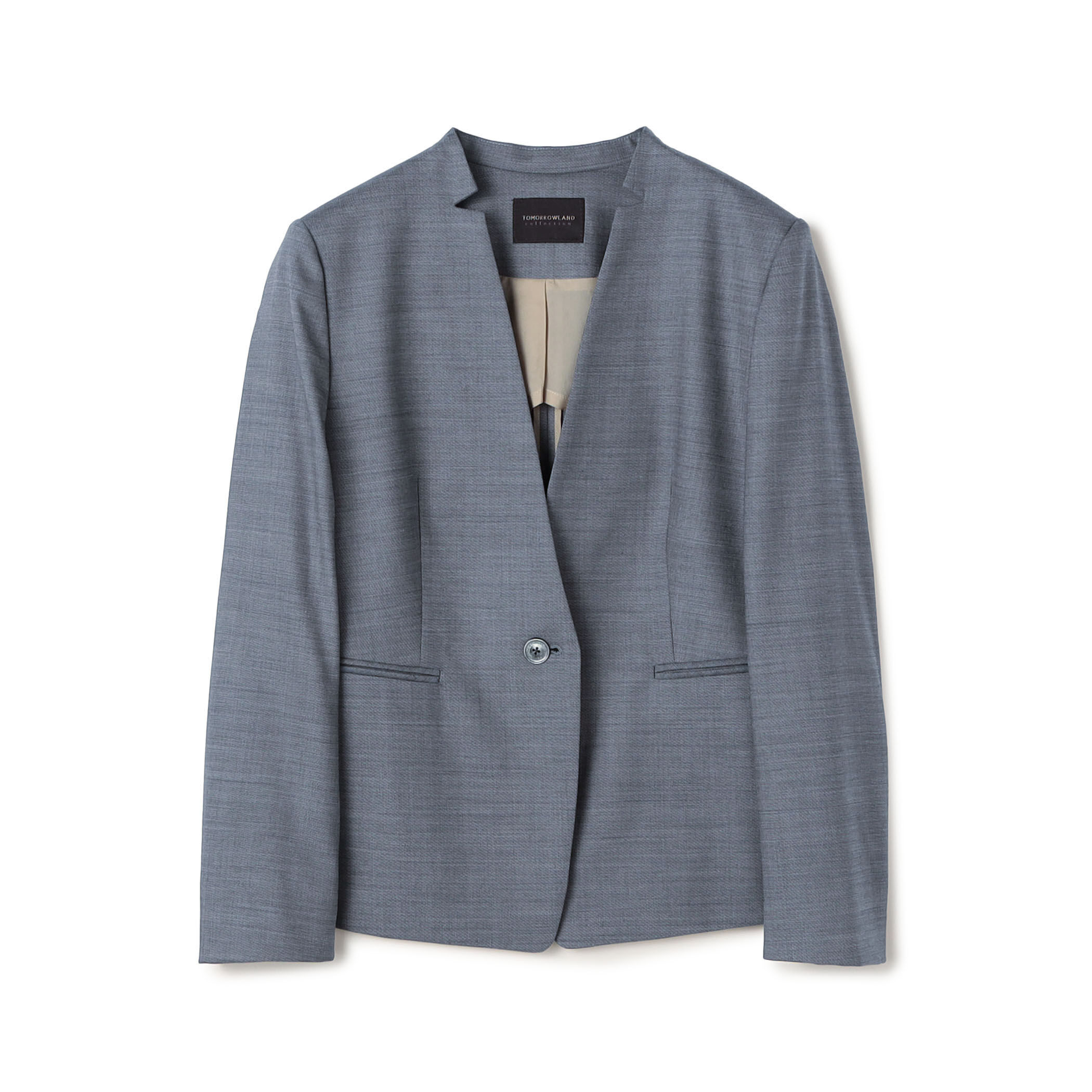 専用　新品！シャイニー配色ジャケットカーデ JUSGLITTY（ジャスグリッティー）の「シャイニー配色ジャケットカーデ