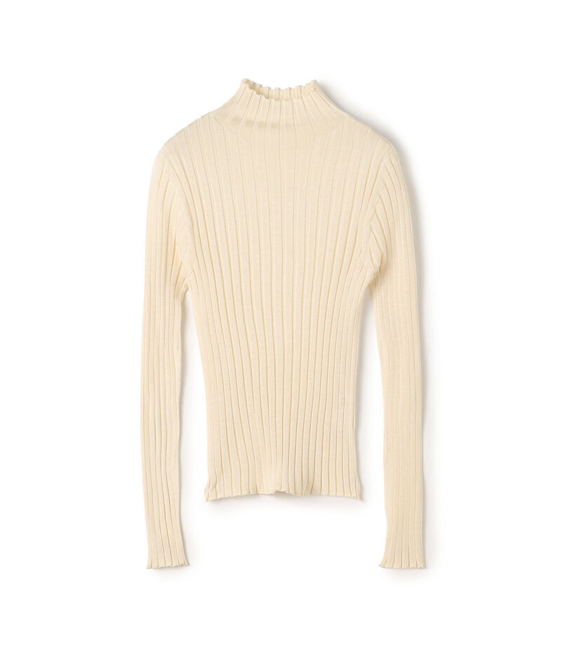 ドメスティックスパンシルク ビルドネックプルオーバー