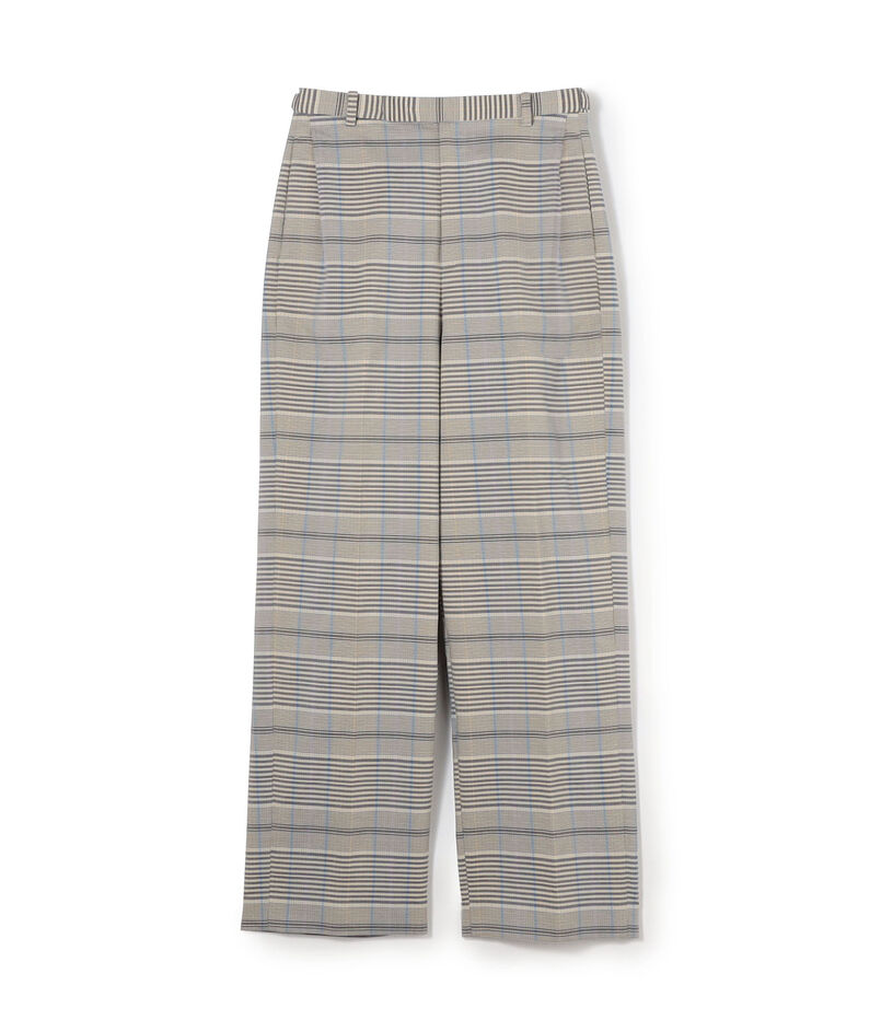 トゥーサイドチェック ストレートパンツ