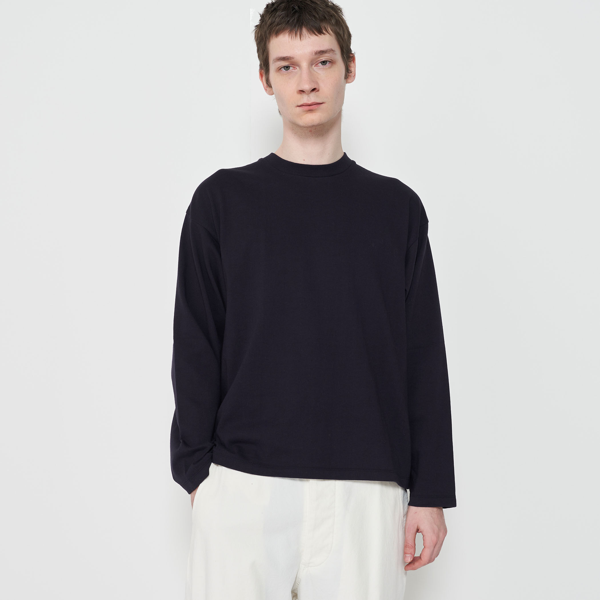 コットン吊り天竺 ロングスリーブカットソー｜トゥモローランド 公式通販