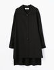■CABaN ハイツイストサテン ハイネックロングシャツ