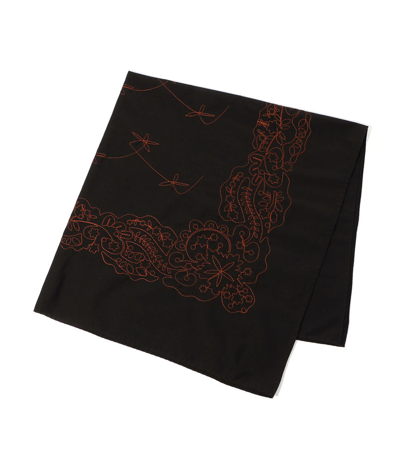 ASAUCE MELER コットンシルクエンブロイダリー バンダナスカーフ