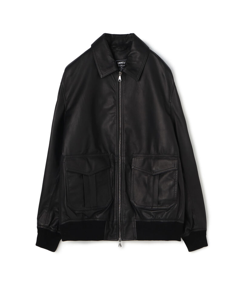 【別注】EMMETI AKRON ラムレザー ブルゾン