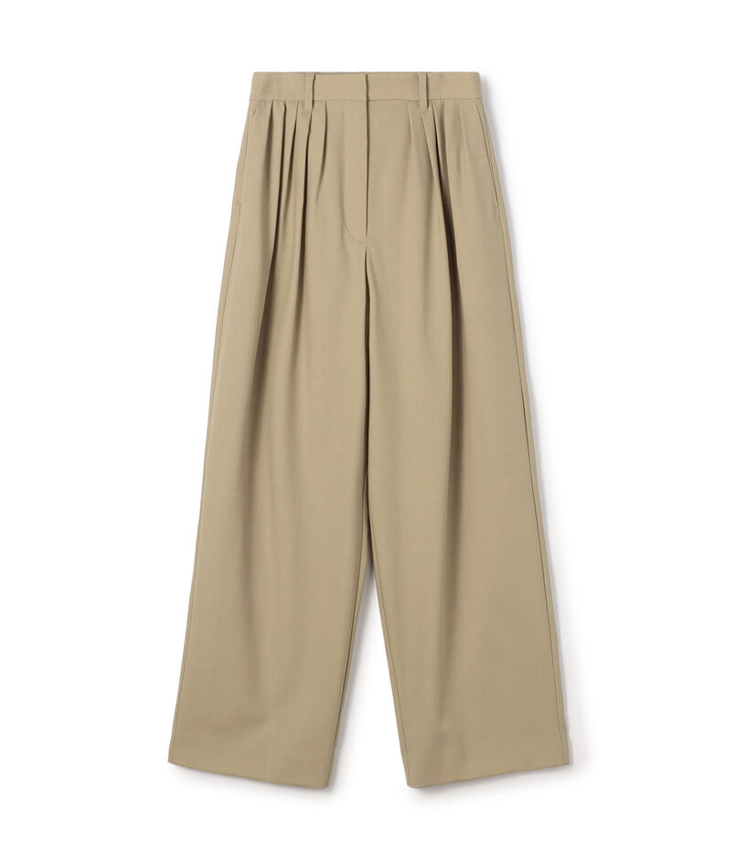 【WEB先行予約】ウールドスキン ワイドタックパンツ