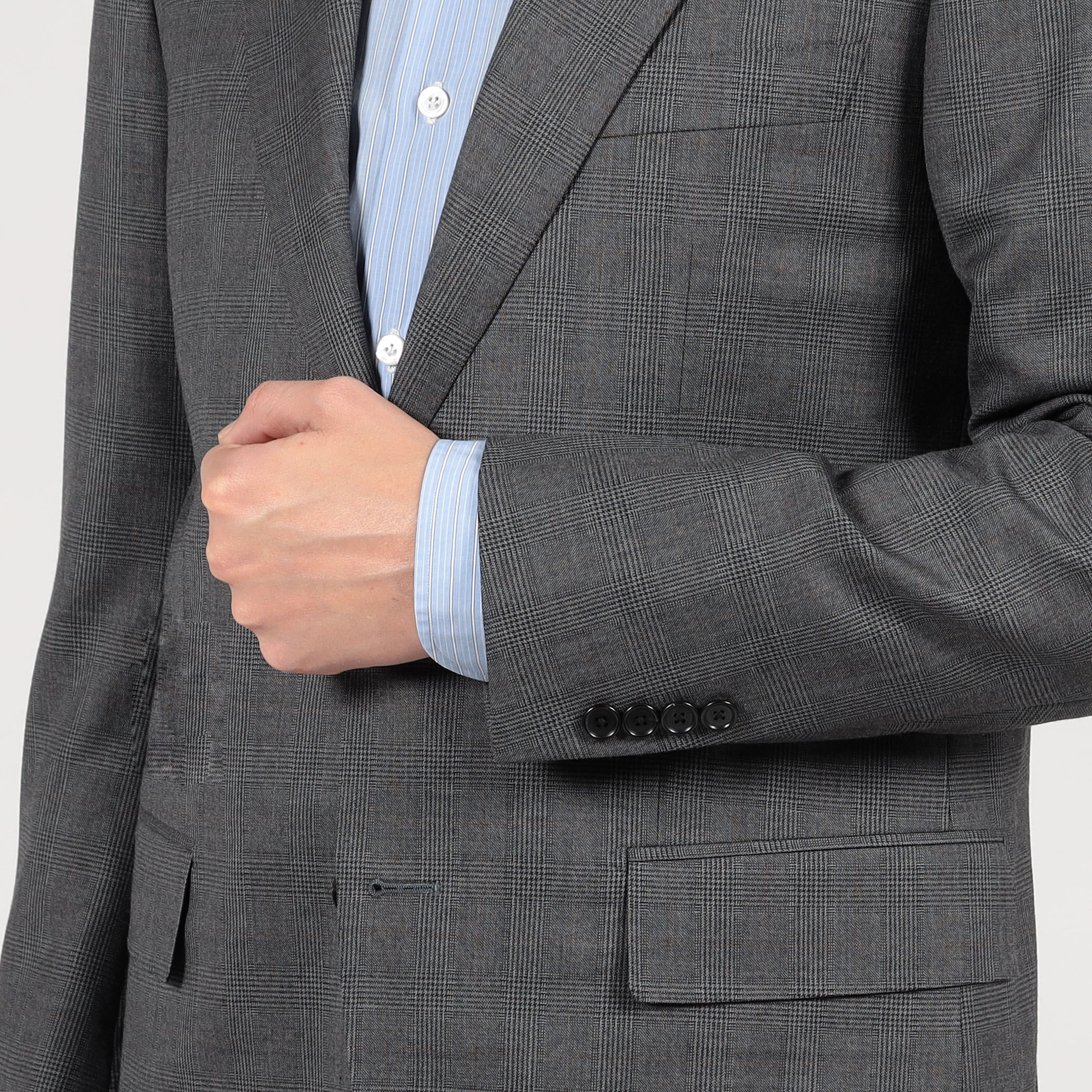 15 POINT 7 ウール シングルブレステッド 2Bスーツ DORMEUIL 15 POINT 7 ウール シングルブレステッド 2Bスーツ DORMEUIL