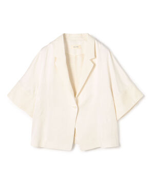 【WEB先行予約】ソフトサテン ハーフスリーブジャケット