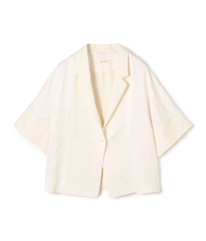 【WEB先行予約】ソフトサテン ハーフスリーブジャケット