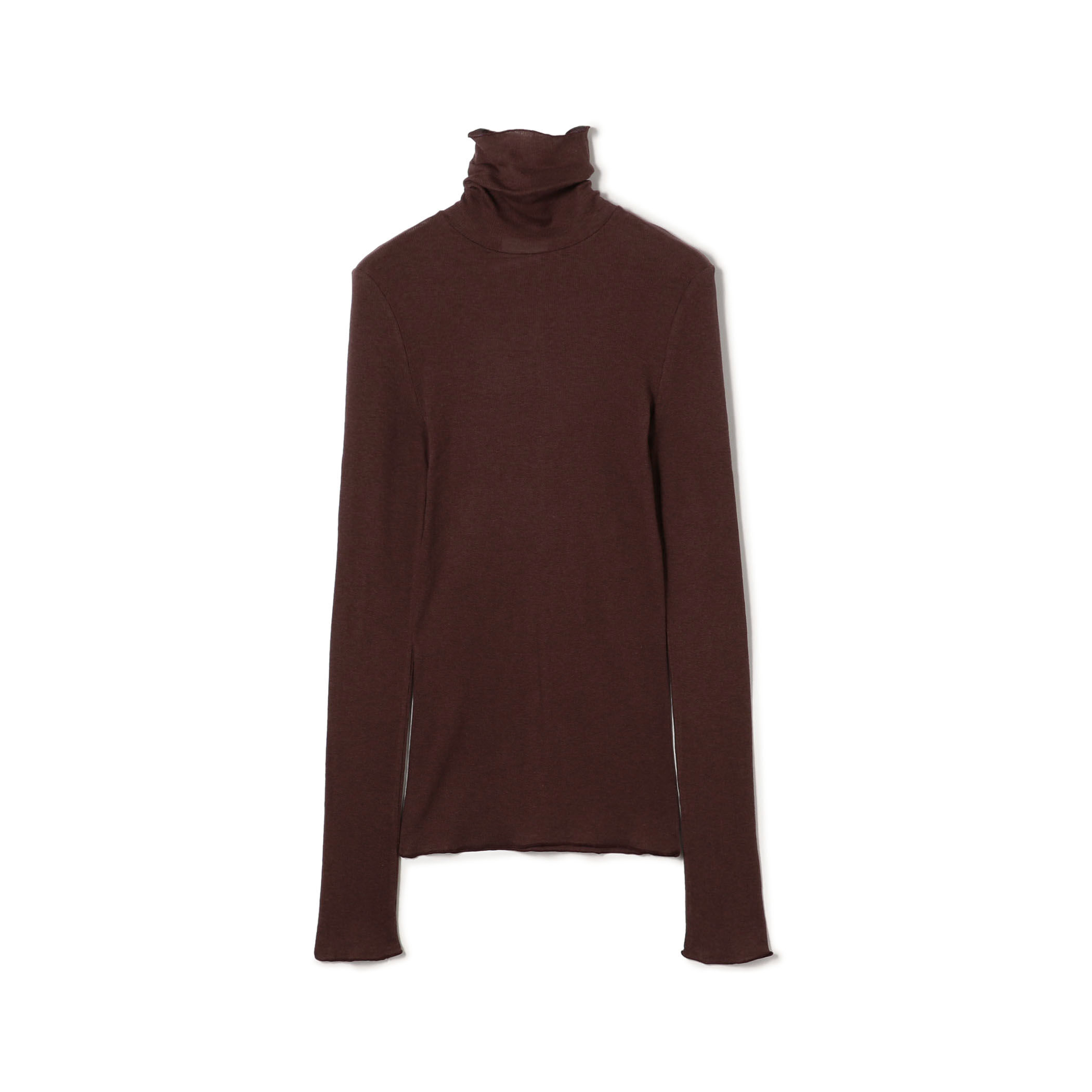 コットンシルクリブ タートルネックプルオーバー｜トゥモローランド