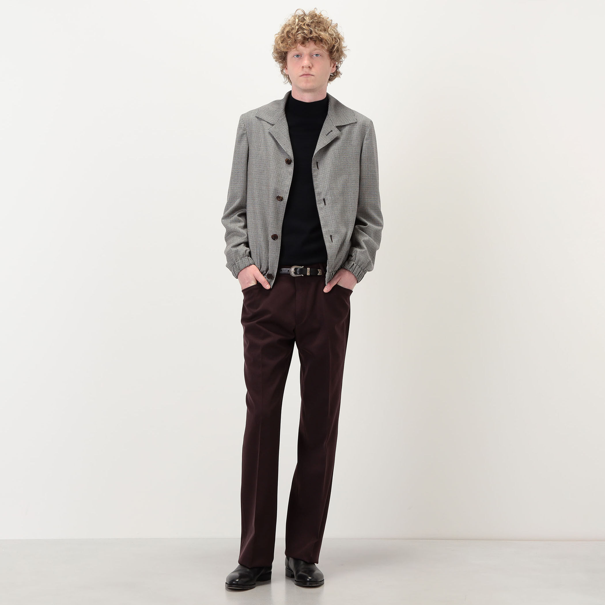 Belvest ウール チェックブルゾン｜トゥモローランド 公式サイト