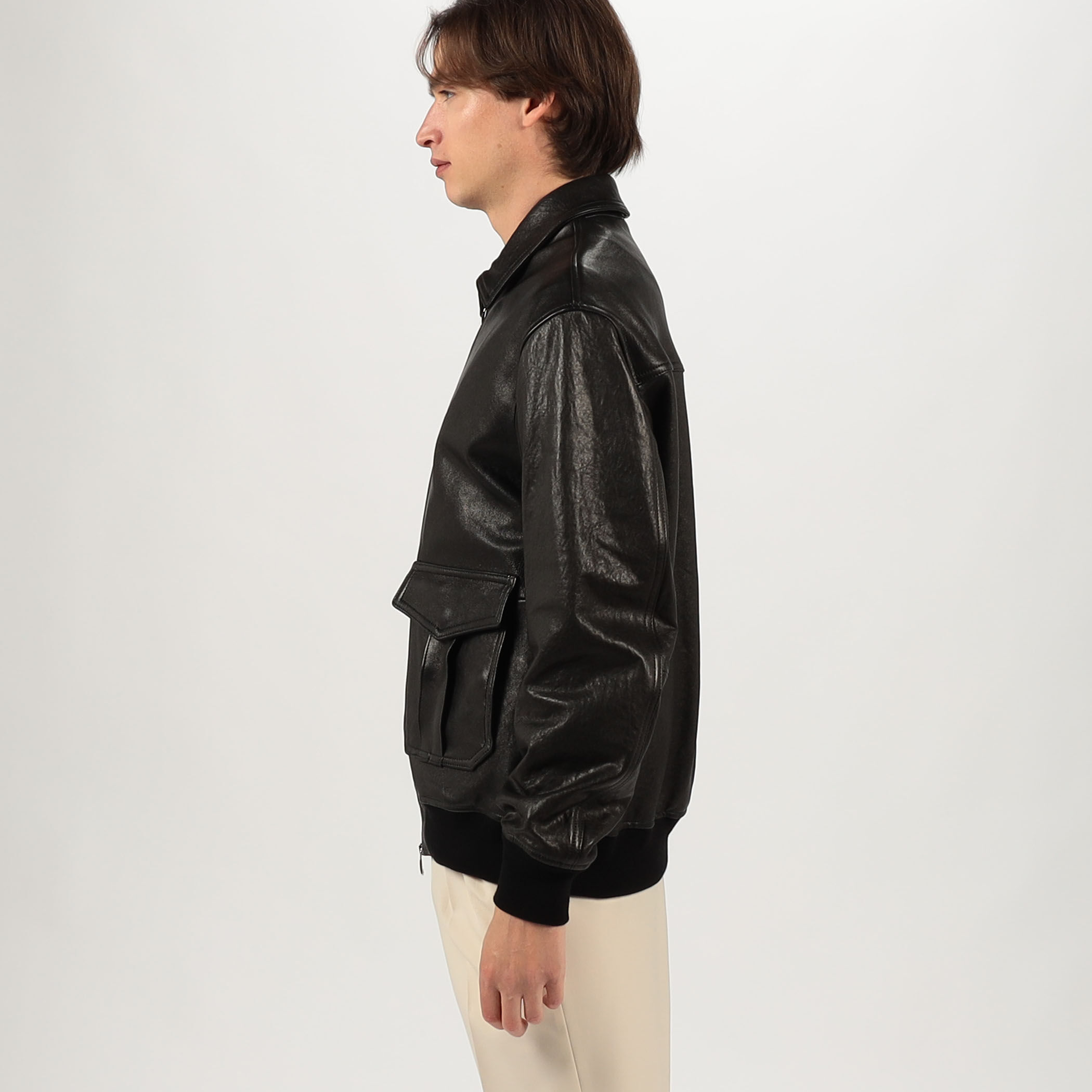 WEB先行予約・別注】EMMETI AKRON ラムレザー ブルゾン