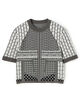 Mame Kurogouchi Geometric Pattern Knitted Top
