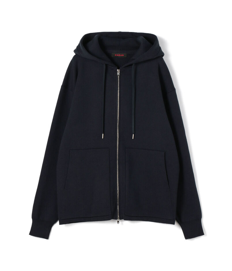 CABaN コットンカシミヤ ジップパーカ