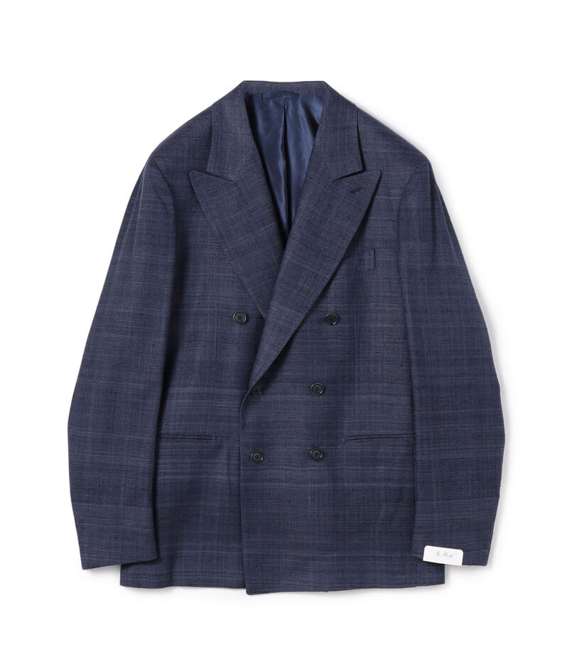 【別注】De Petrillo SIBILLA シルクネップ ダブルブレステッド6Bジャケット