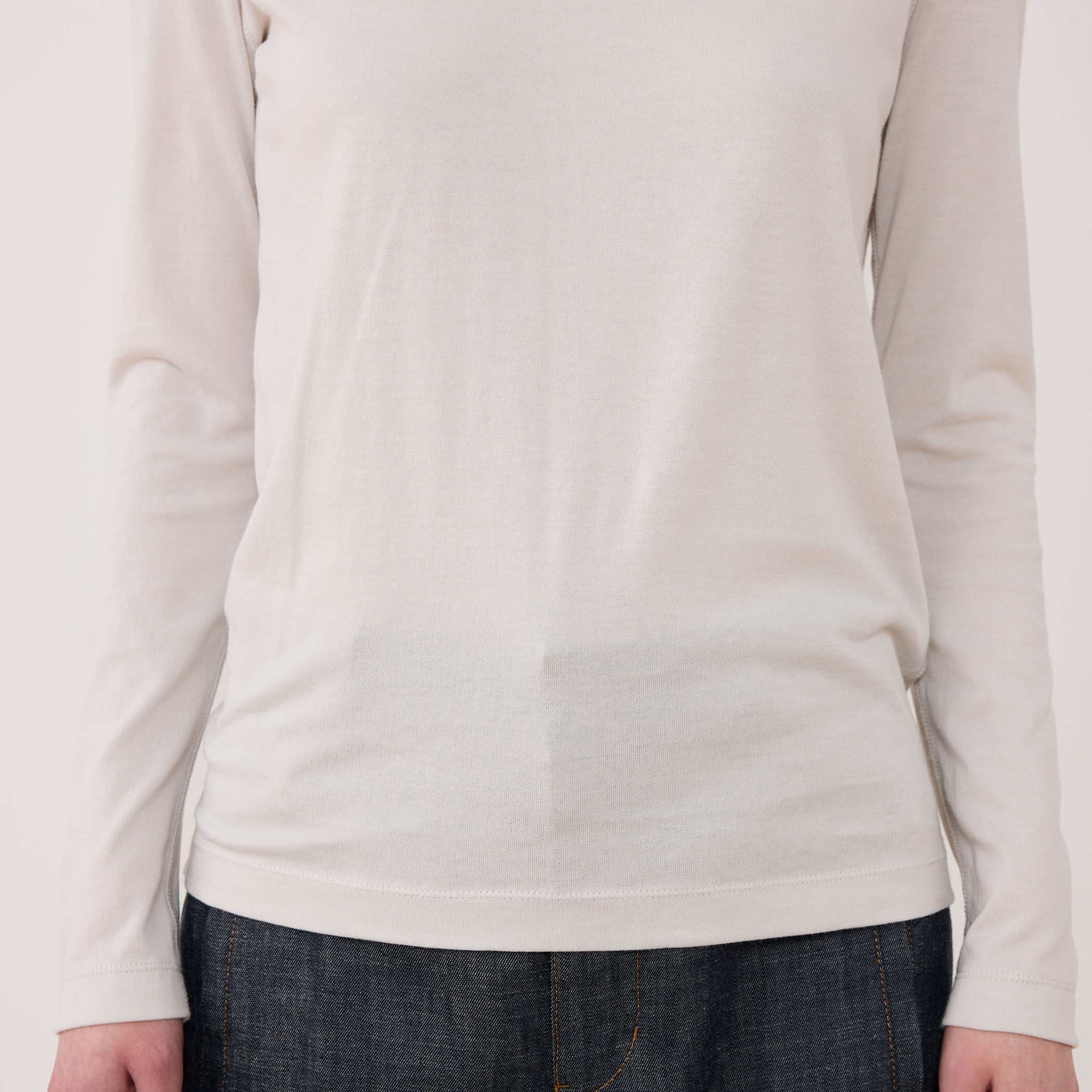 パラスパレス　14GニットTタートル襟プルオーバー　サイズ3 オフホワイト 7Gケンプニット タートル襟プルオーバー