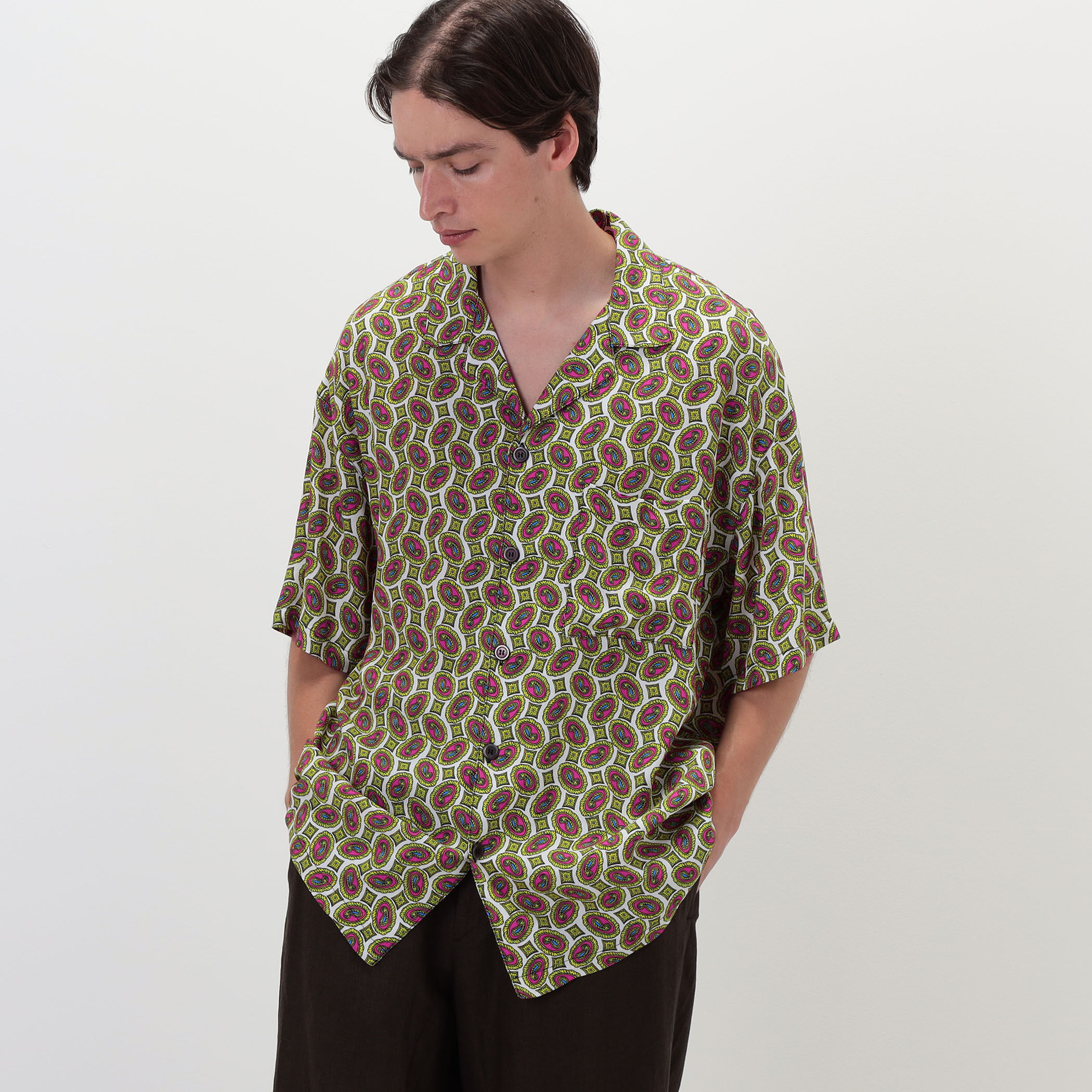 Waxman Brothers HAWAIIAN SHIRT レーヨン オープンカラーシャツ