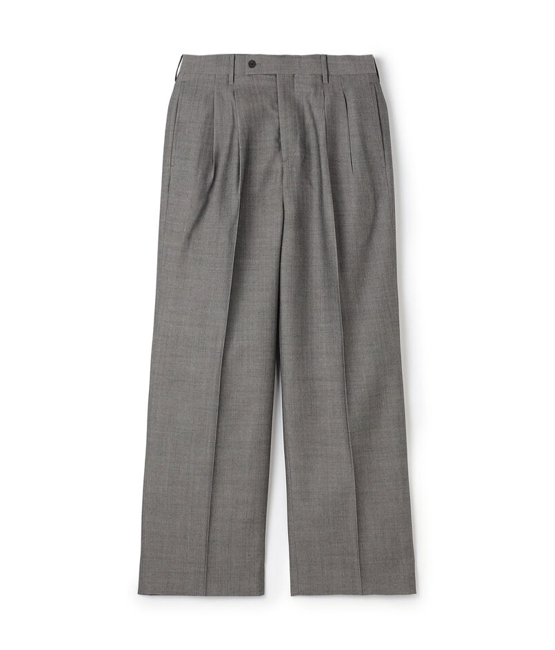 ハルトウールツイル 2プリーツワイドパンツ