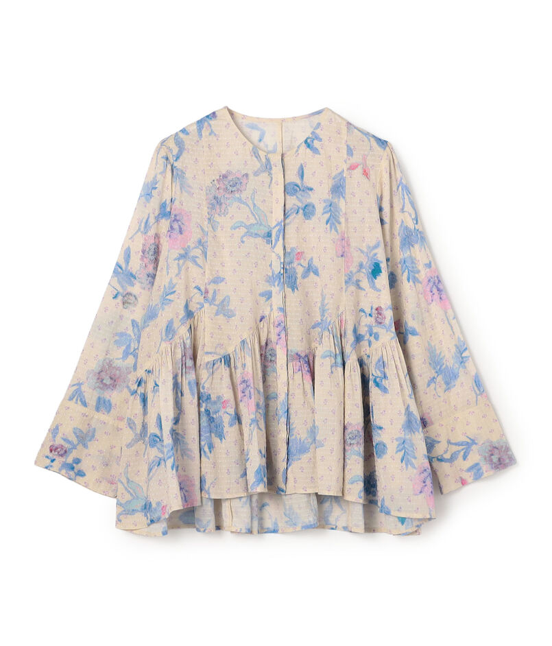 ne Quittez pas Dot Dobby Bouquet ブラウス