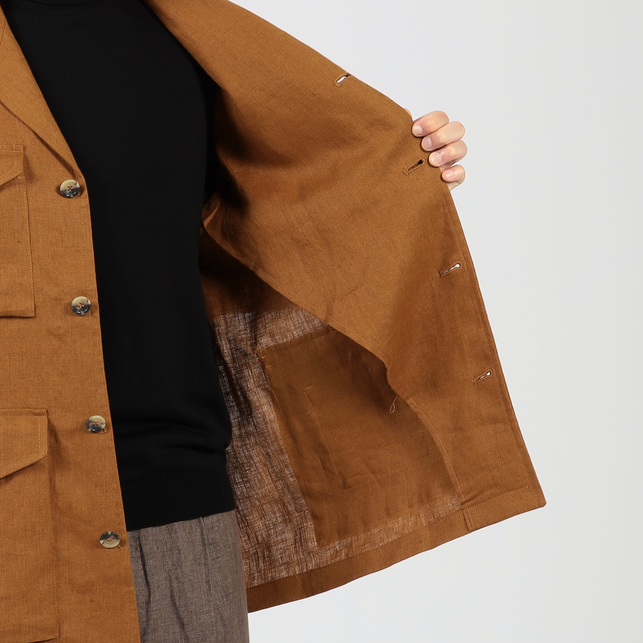 Justo Gimeno TEBA JAKCKET リネンジャケット｜トゥモローランド 公式通販