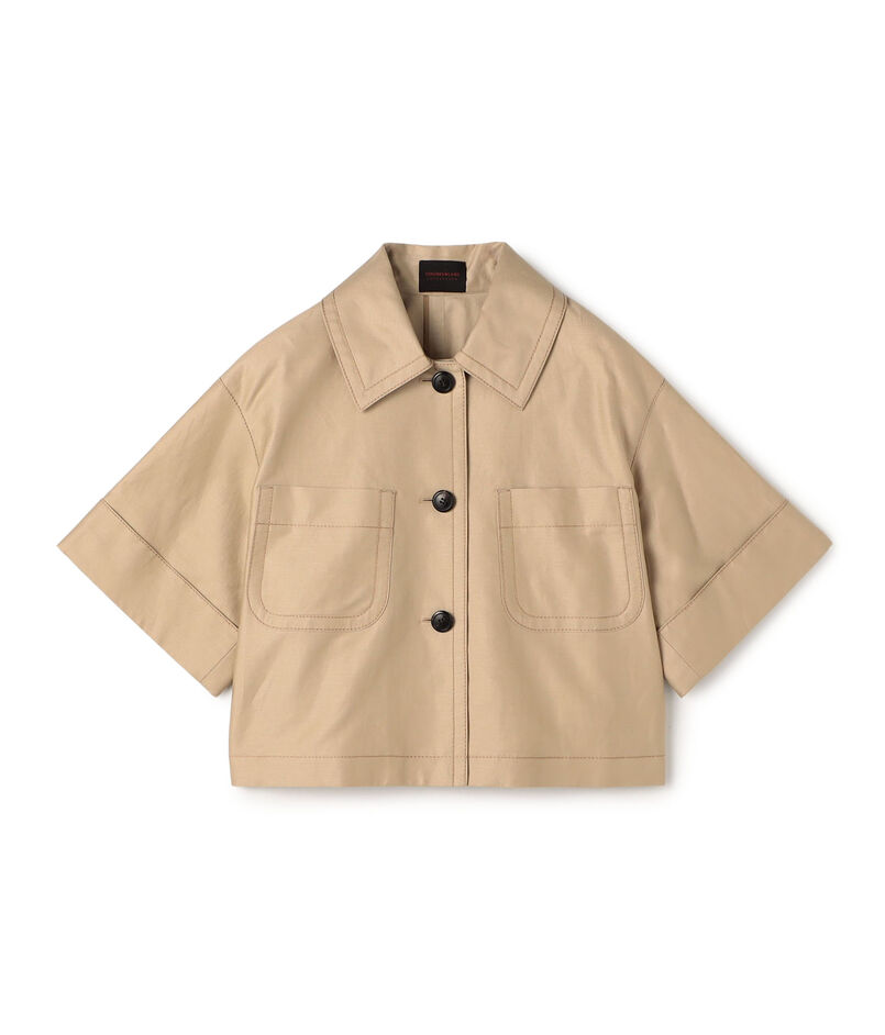 コットンラミーモールスキン カーゴジャケット