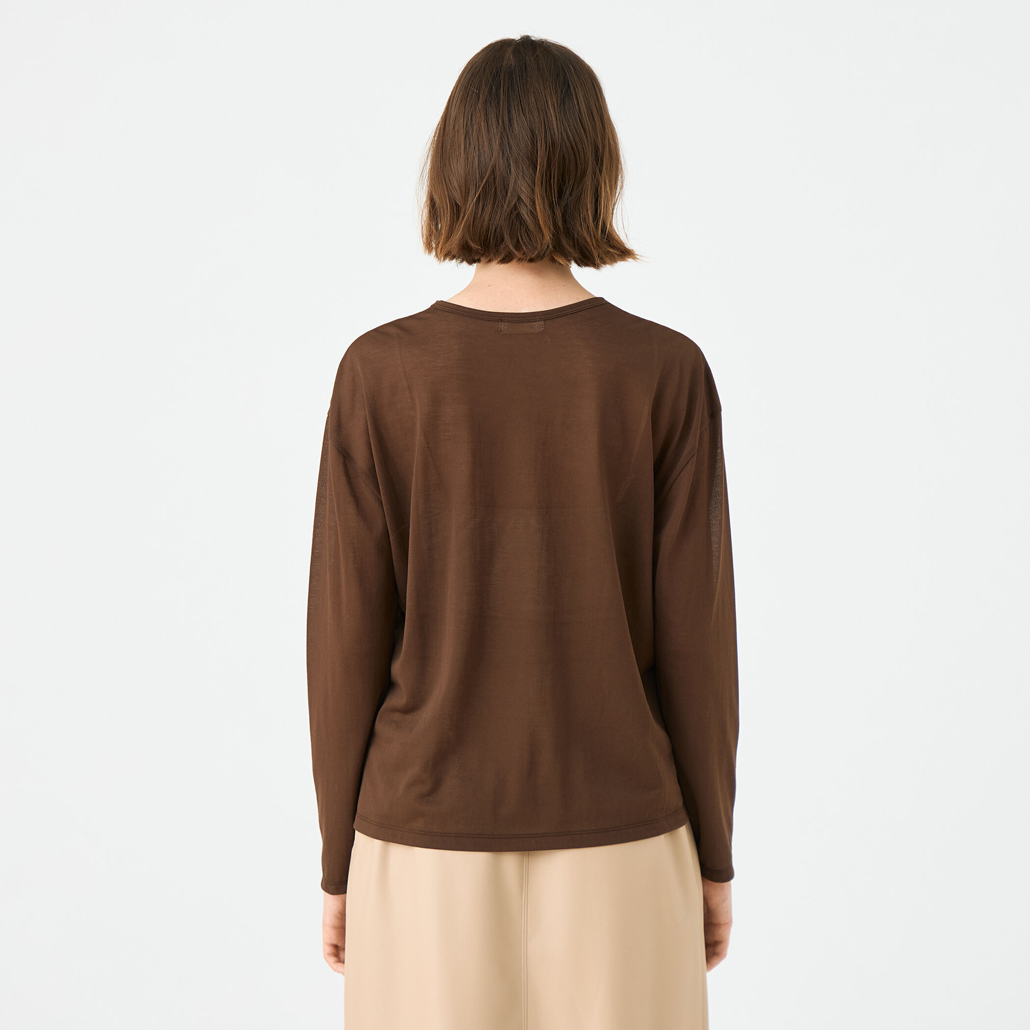 シアーコンパクトジャージー ロングスリーブプルオーバー